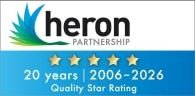 Heron quality star rating 2006-2026 logo