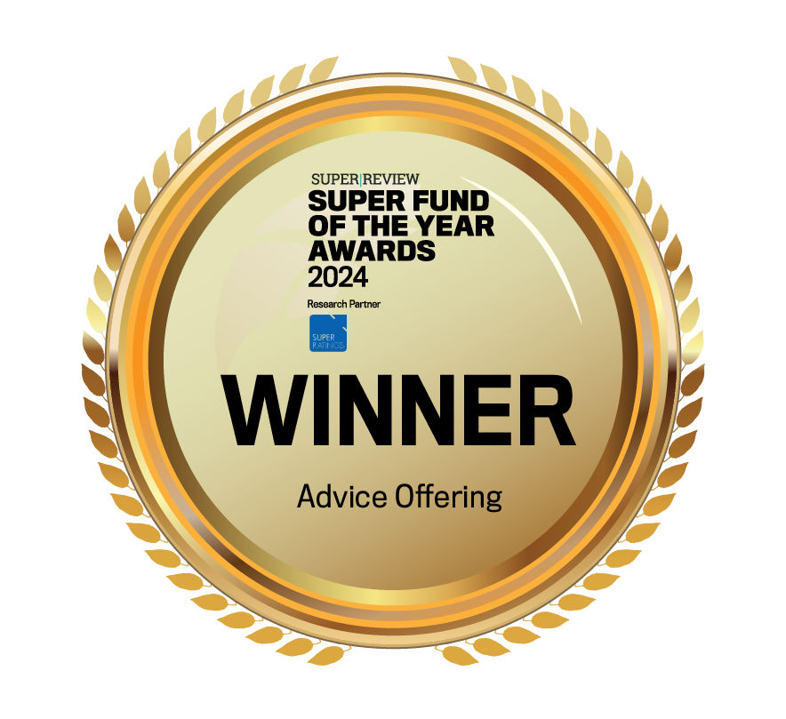 Advice offering logo for Super Review Super Fund of the Year Awards 2024 Winner
