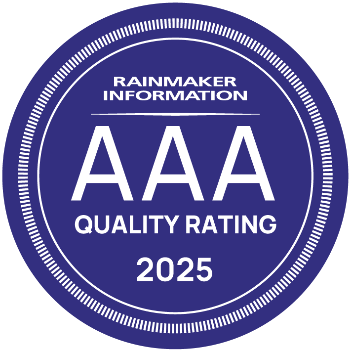 Rainmaker AAA Quality Rating 2025 logo