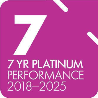7-Year Platinum Performance 2018 - 2025 logo