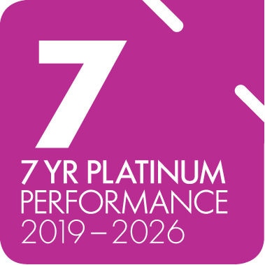 7-Year Platinum Performance 2018 - 2025 logo